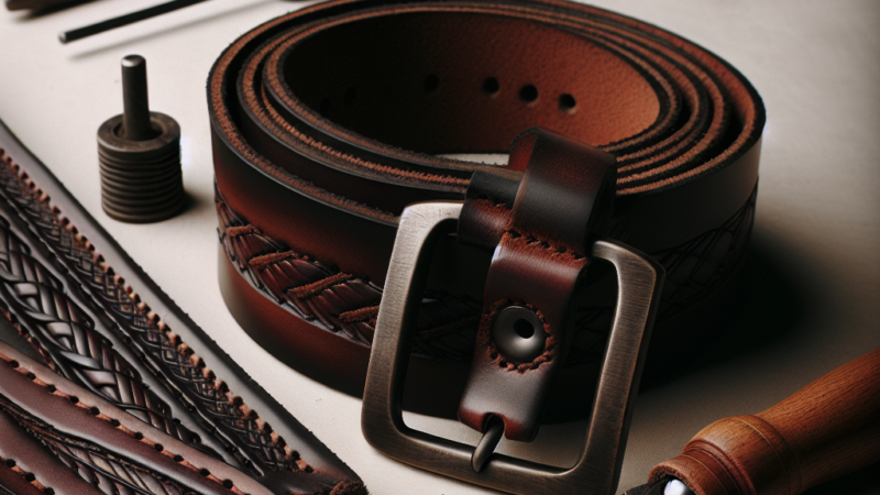 Handgemachte Ledergürtel