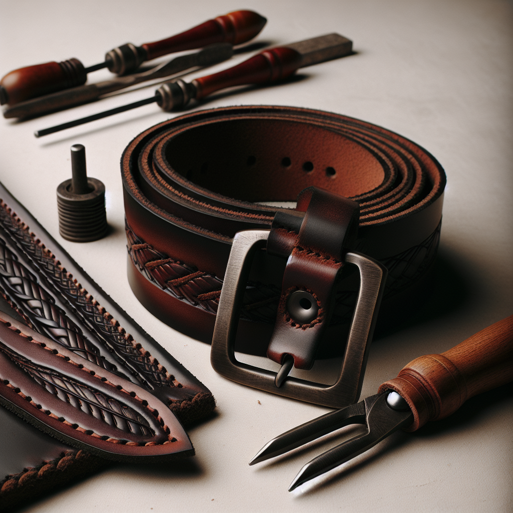 Handgemachte Ledergürtel